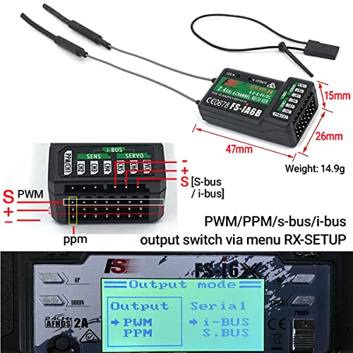 DTXMX 6CH RC Transmitter with Receiver
