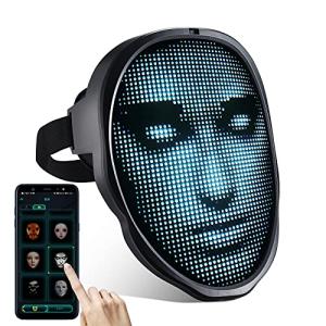 Programmable LED Halloween Mask for Adults
