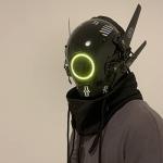 LED Punk Helmet Mask for Cosplay Parties
