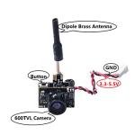 AIO FPV camera and transmitter for drones