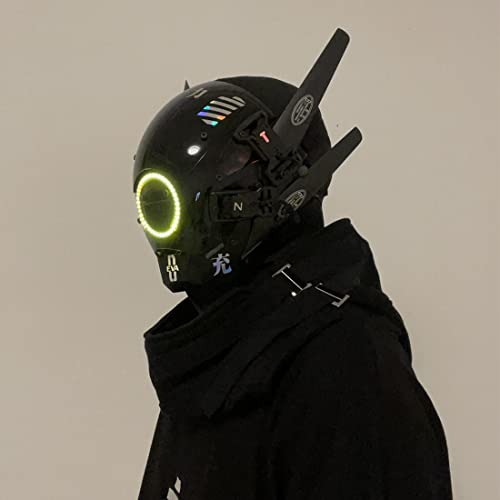 LED Punk Helmet Mask for Cosplay Parties