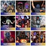 Programmable LED Halloween Mask for Adults