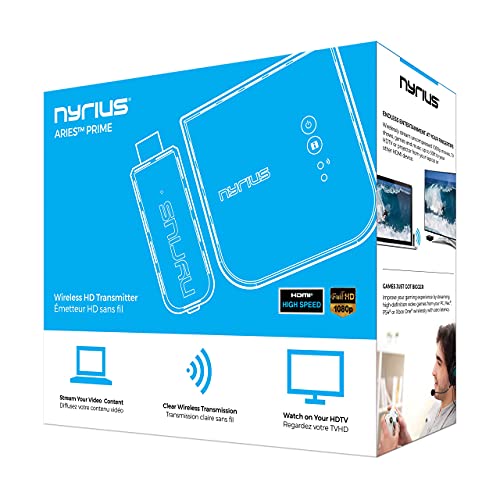 Nyrius Aries Prime Wireless HDMI Transmitter & Receiver