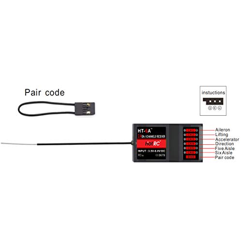 2.4G 6CH RC Transmitter with Receiver & Box