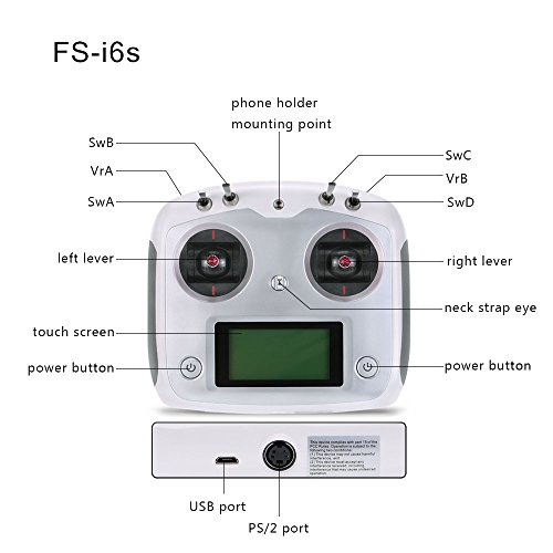 Flysky Transmitter with Receiver for RC Drones