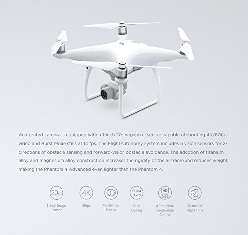 DJI Phantom 4 Advanced White (CP.PT.000689)