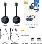 TIMBOOTECH 4K Wireless HDMI Extender Kit