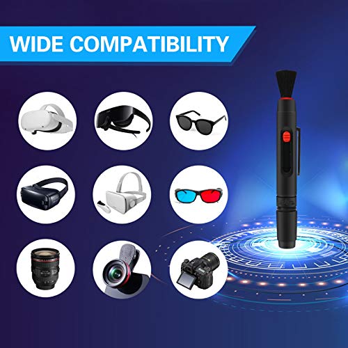 Lens cleaning pen for VR headsets and drones