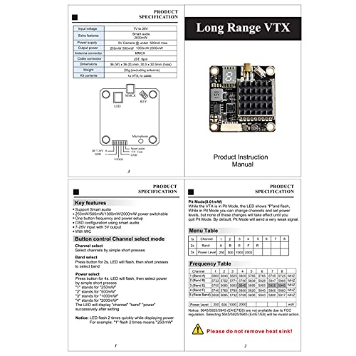 Long Range FPV Transmitter with OSD Configuration