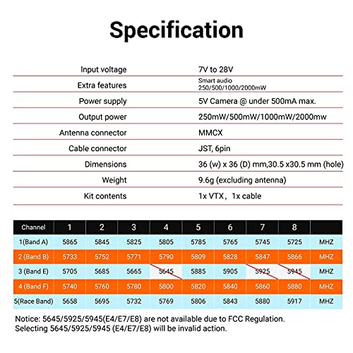 Long Range FPV Transmitter with OSD Configuration