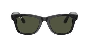 Wayfarer Smart Glasses in Shiny Black/Green