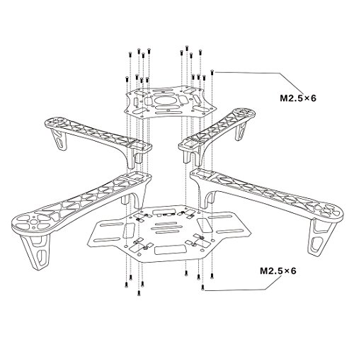 QWinOut F450-V2 Quadcopter Frame Kit