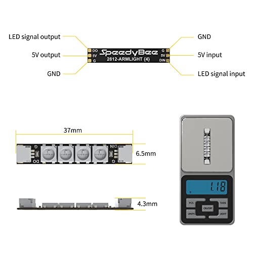 RGB LED Strip for FPV Drone Frame