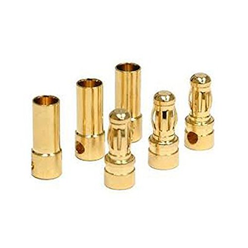 50 Pairs 3.5mm Gold Connector Plugs for Drones