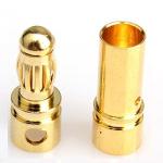 50 Pairs 3.5mm Gold Connector Plugs for Drones