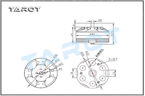 Tarot 6S 380KV Brushless Motor (4 pcs)