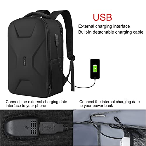 MOSISO 16" Waterproof Laptop Backpack with USB Port