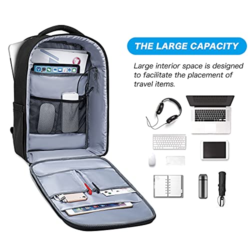 MOSISO 16" Waterproof Laptop Backpack with USB Port