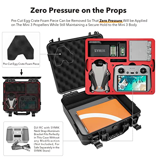 SYMIK Waterproof Carrying Case for DJI Mini 3 Pro