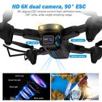 4K Camera Drone with Gesture Control & LED Lights