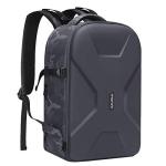 Camera backpack with hardshell case and tripod holder