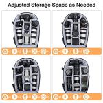 Camera backpack with hardshell case and tripod holder