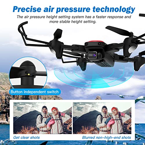 4K Camera Drone with Gesture Control & LED Lights