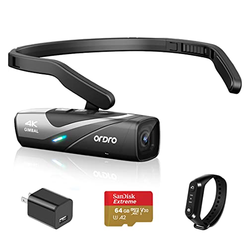 ORDRO EP8 Hands-Free FPV Camera, 4K Camcorder