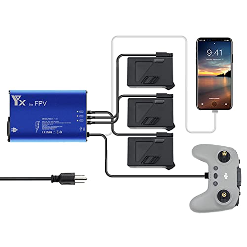 Anbee 5-in-1 Multi Battery Charger for DJI Drone