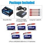 850mAh Lipo Battery and Charger Set for Drones