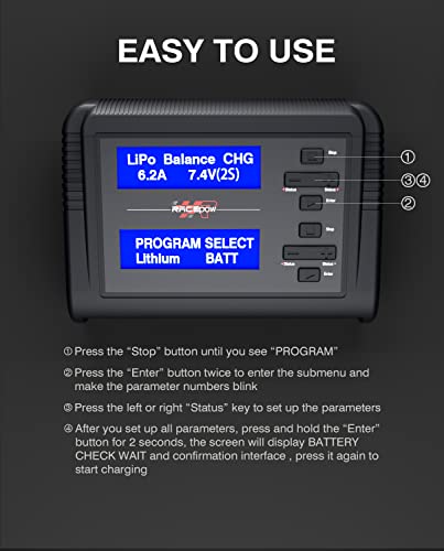 Racepow RC Battery Charger - Universal & Dual