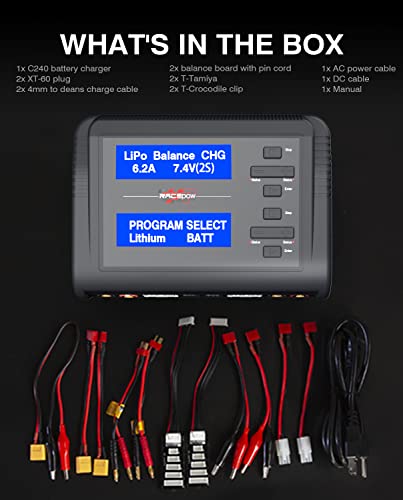Racepow RC Battery Charger - Universal & Dual