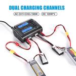 Hiyiton Dual Port Battery Charger with LCD Display