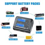 Hiyiton Dual Port Battery Charger with LCD Display