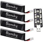 Blomiky 1S Lipo Battery 4-Pack for Tinyhawk