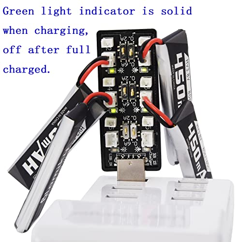 Blomiky 1S Lipo Battery 4-Pack for Tinyhawk