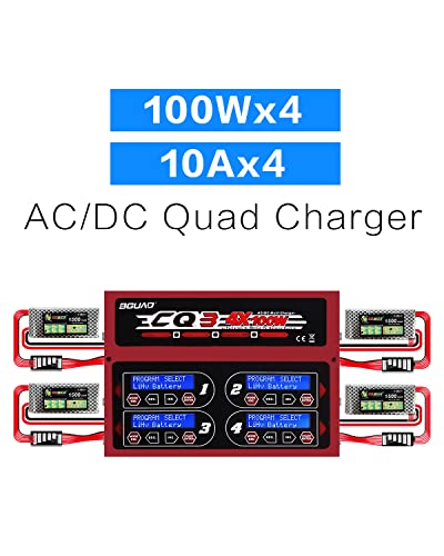 Intelligent 4-Port LiPo Charger for Racing Drones
