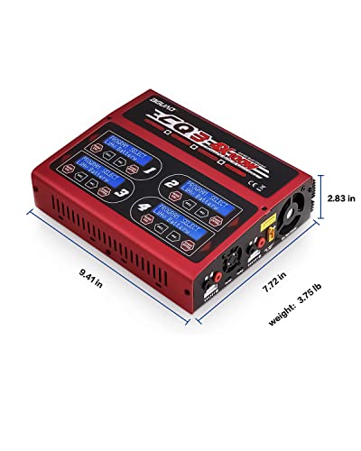 Intelligent 4-Port LiPo Charger for Racing Drones