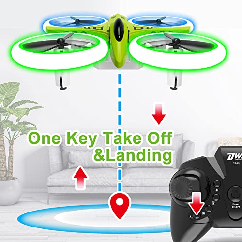 Mini Drone with LED Lights - Green