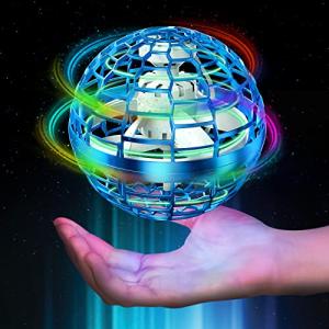 Hand-controlled LED flying ball drone (Blue)