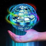 Hand-controlled LED flying ball drone (Blue)