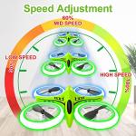 Mini Drone with LED Lights - Green