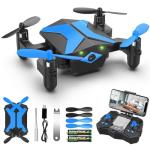 Blue Foldable Mini Drone with Camera
