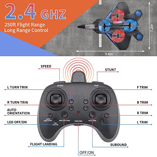 Stunt RC Drone for Kids - F22 Raptor