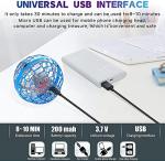 Hand-controlled LED flying ball drone (Blue)