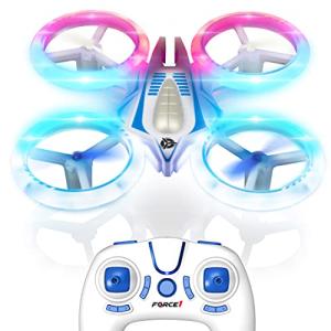 Beginner drone with colorful LEDs & extra battery