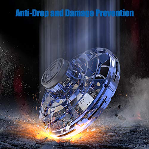 Blue Hand Operated Flying Ball Toy with Lights