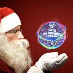 Hand-controlled LED flying ball drone (Blue)