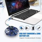 Blue Hand Operated Flying Ball Toy with Lights