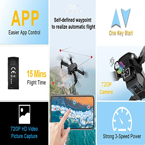 Foldable Mini Drone with Camera for Adults